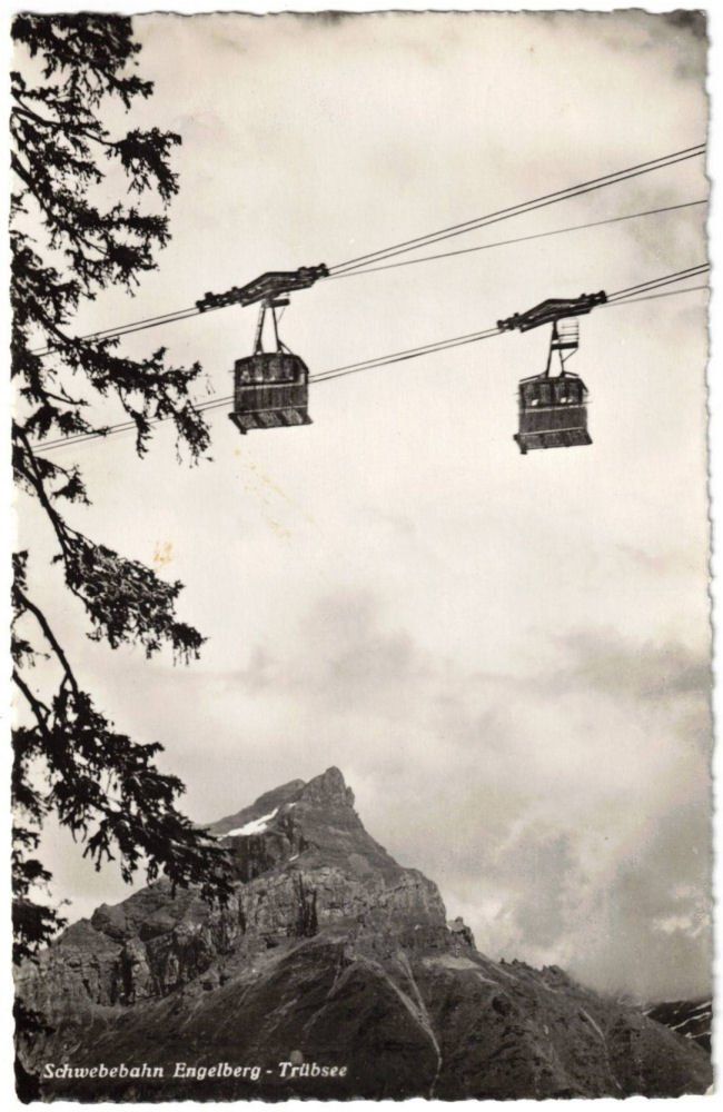Ansichtskarten: Engelberg - Luftseilbahn Gerschnialp--Trübsee – Gebraucht aus Binningen von Mountainrider