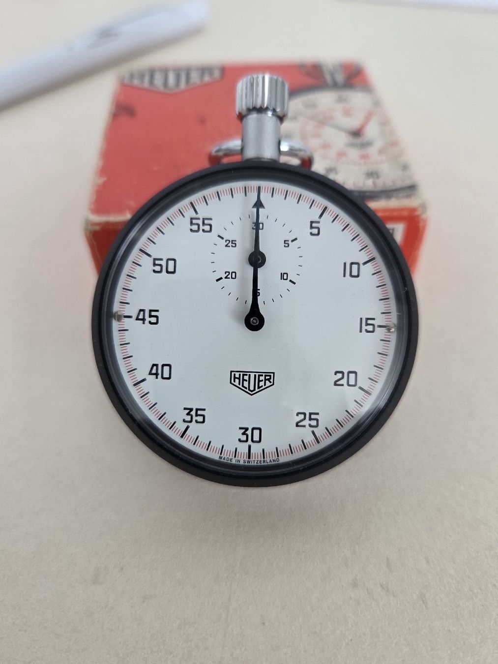 Tag Heuer Montres: Heuer Stoppuhr mit Originalverpackung – D'occasion à Dietikon par Allegra34