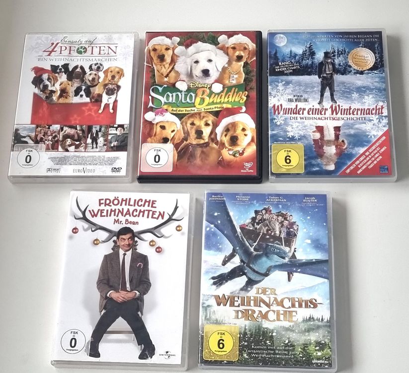 5 DVD tolle WeihnachtsFilme für grosse & kleine Kinder Kaufen auf