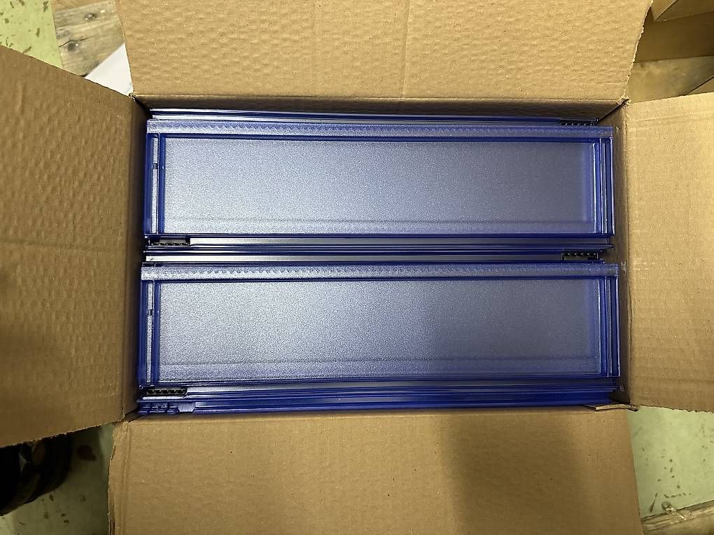 Sistemi di archiviazione: Ablagekorb, DIN A4, Kunststoff, 4 Stück in blau – Nuovo e nell'imballaggio originale da Necker venduto da liq24 2