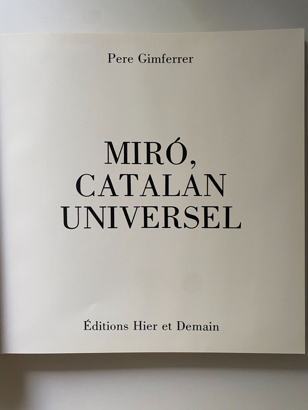 Libri: Buch Miro, Catalan Universel – Usato da Gümligen venduto da Vicky2 1