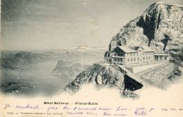 Pilatus-Kulm   OW  -  Hôtel BELLEVUE         um 1900