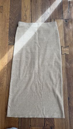 Zara Strickrock in Beige Grösse S guter Zustand