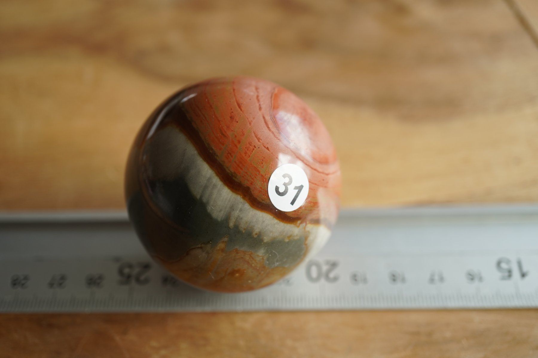 Mineralien & Heilsteine: Polychrom Jaspis       5cm   Kugel    – Räumung – Neu (gemäss Beschreibung) aus Eschenbach SG von topstone 1
