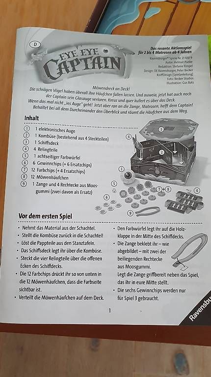 Spiele: Eye,Eye Captain – Gebraucht aus Tafers von Nathtafers 1