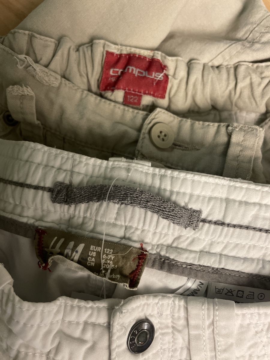 H&M Pantaloni: 2 Campus/H&M Sommerhosen Gr.122 – Usato da Obergerlafingen venduto da cabo4 2