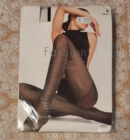 Migros Fashion Strumpfhose "Netzoptik" 40DEN Gr.S Schwarz
