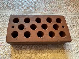 Vintage Ziegelstein Kerzenständer - Herbst Deko Idee!