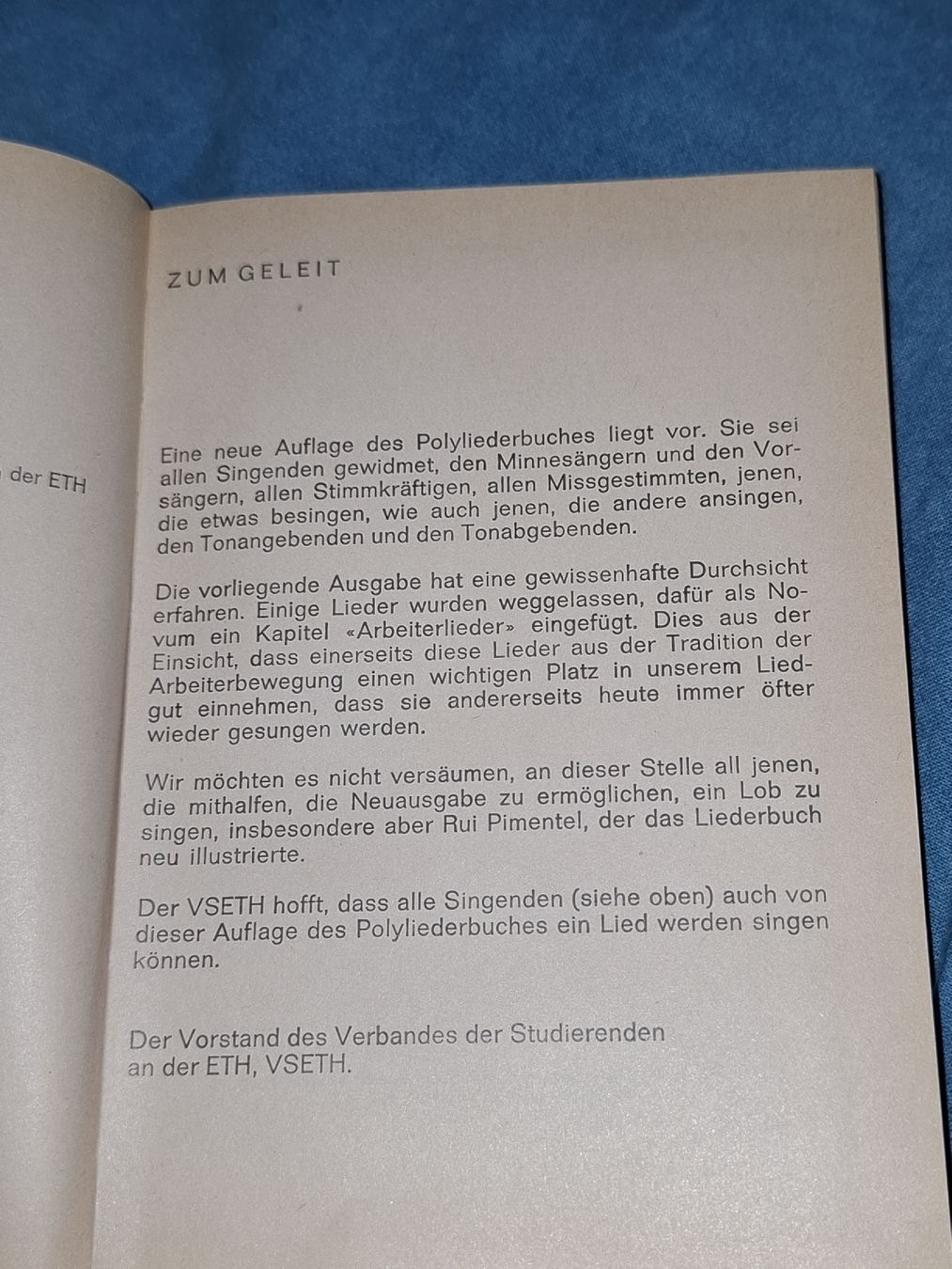 Libri: Poly Liederbuch - Studentenlieder der ETH ZÜRICH, 1974 – Usato da Zuchwil venduto da bvj_5t82 2