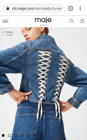 Veste en jeans Maje