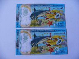 Costa Rica 2000 Colones 2018, Banknote P-281, Polymer, Unc