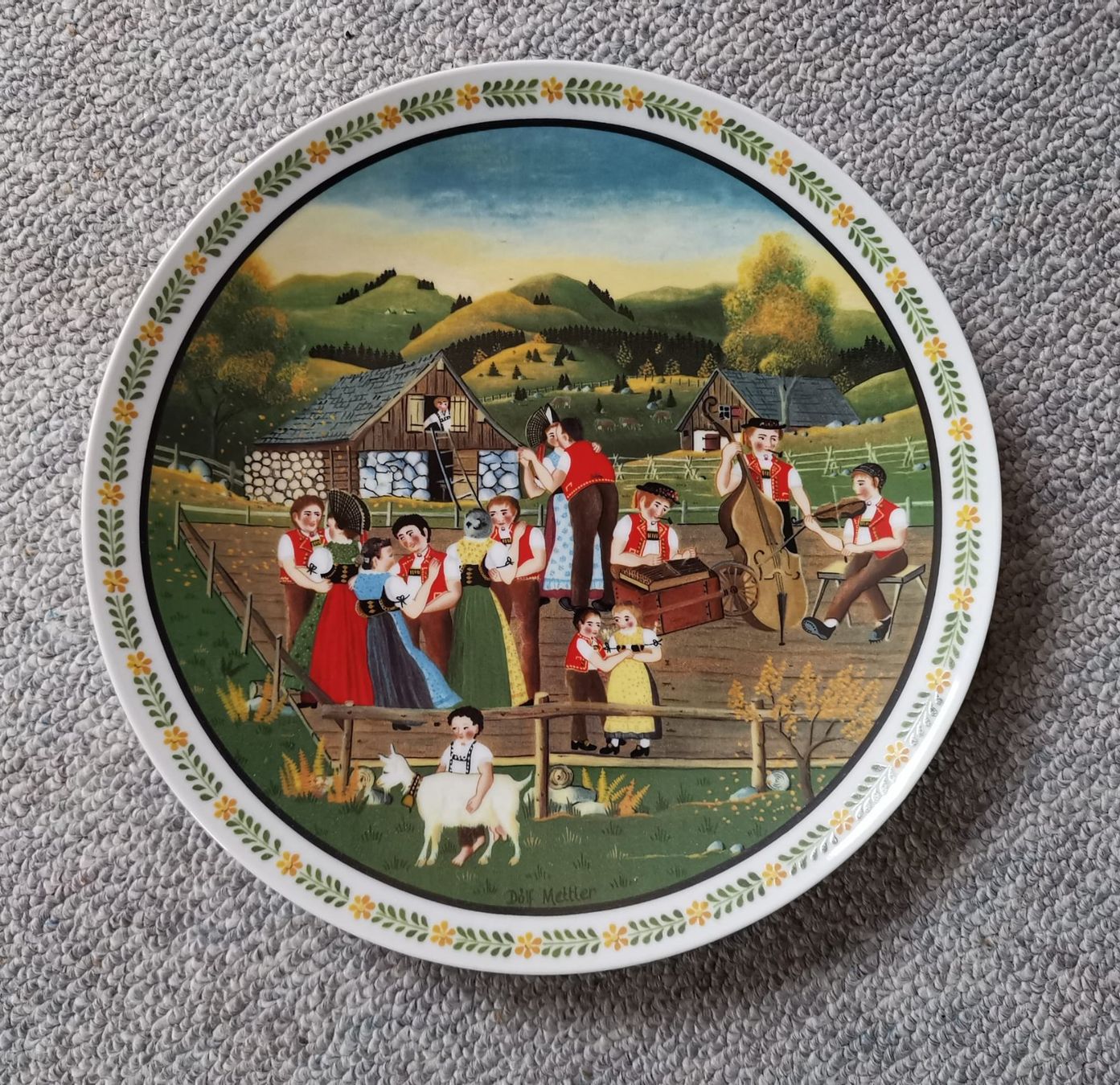 Piatti: Sammelteller Bauerntanz – Usato da Gerolfingen venduto da Regenbogen88