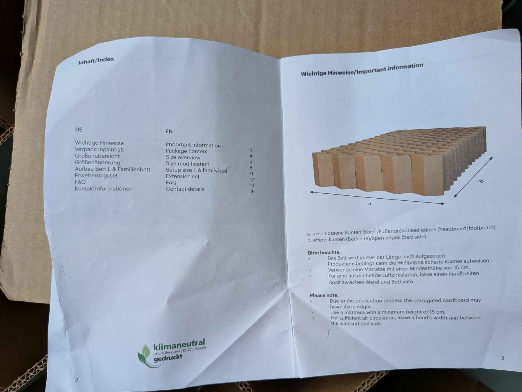 Letti: Karton Bett Riab. roominabox – Usato da Emmen venduto da magelan 7