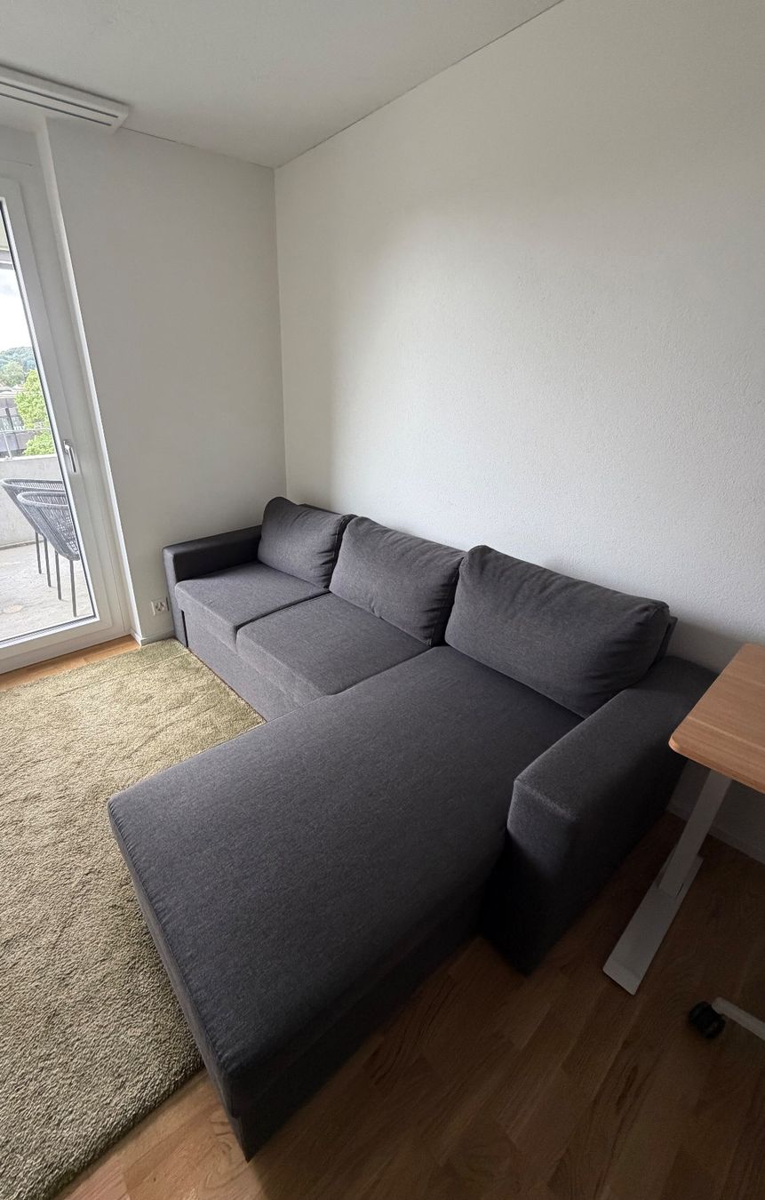 Divani: Schlafsofa/Ecksofa in Dunkelgrau – Usato da Zuchwil venduto da mic_7px5