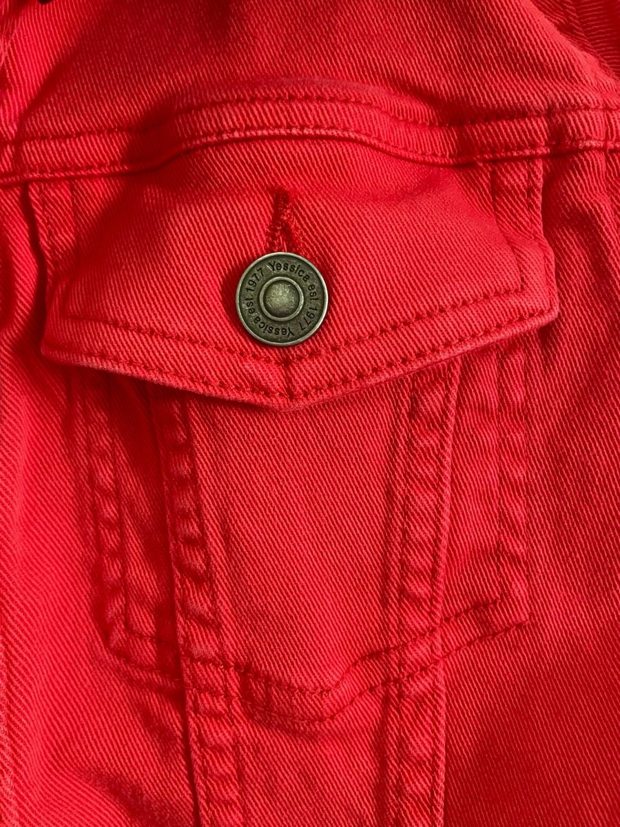 C&A Giacche: wunderschöne Jeansjacke rot - Grösse 38 – Nuovo (secondo la descrizione) da Wohlen AG venduto da pinkyandgreeny 1