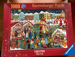Puzzle Ravensburger 1000 Teile Christmas Market Weihnachten