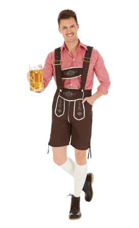 Lederhosen Trachtenset mit Hemd XL