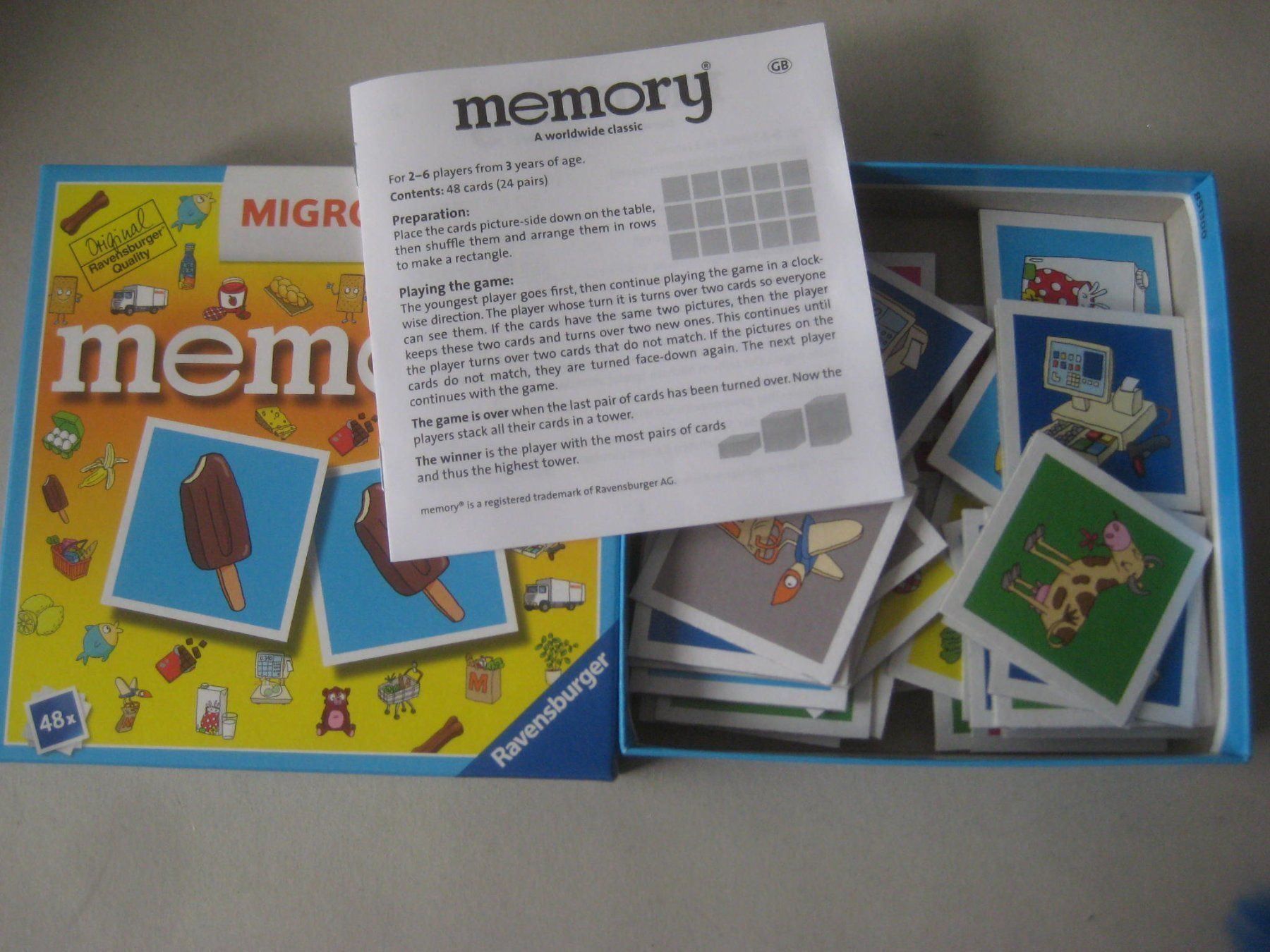 Migros Spiele: MEMORY   SPIEL – Neu (gemäss Beschreibung) aus Uster von flocke1 1