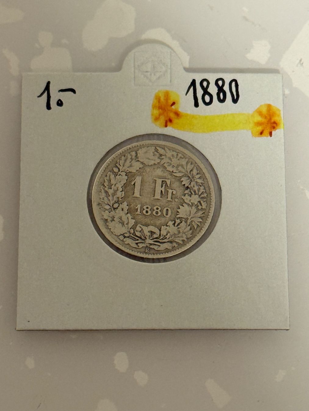 Tutti le monete: 1 Franken 1880  Rar – Usato da Wallisellen venduto da SWISS_SILVER1