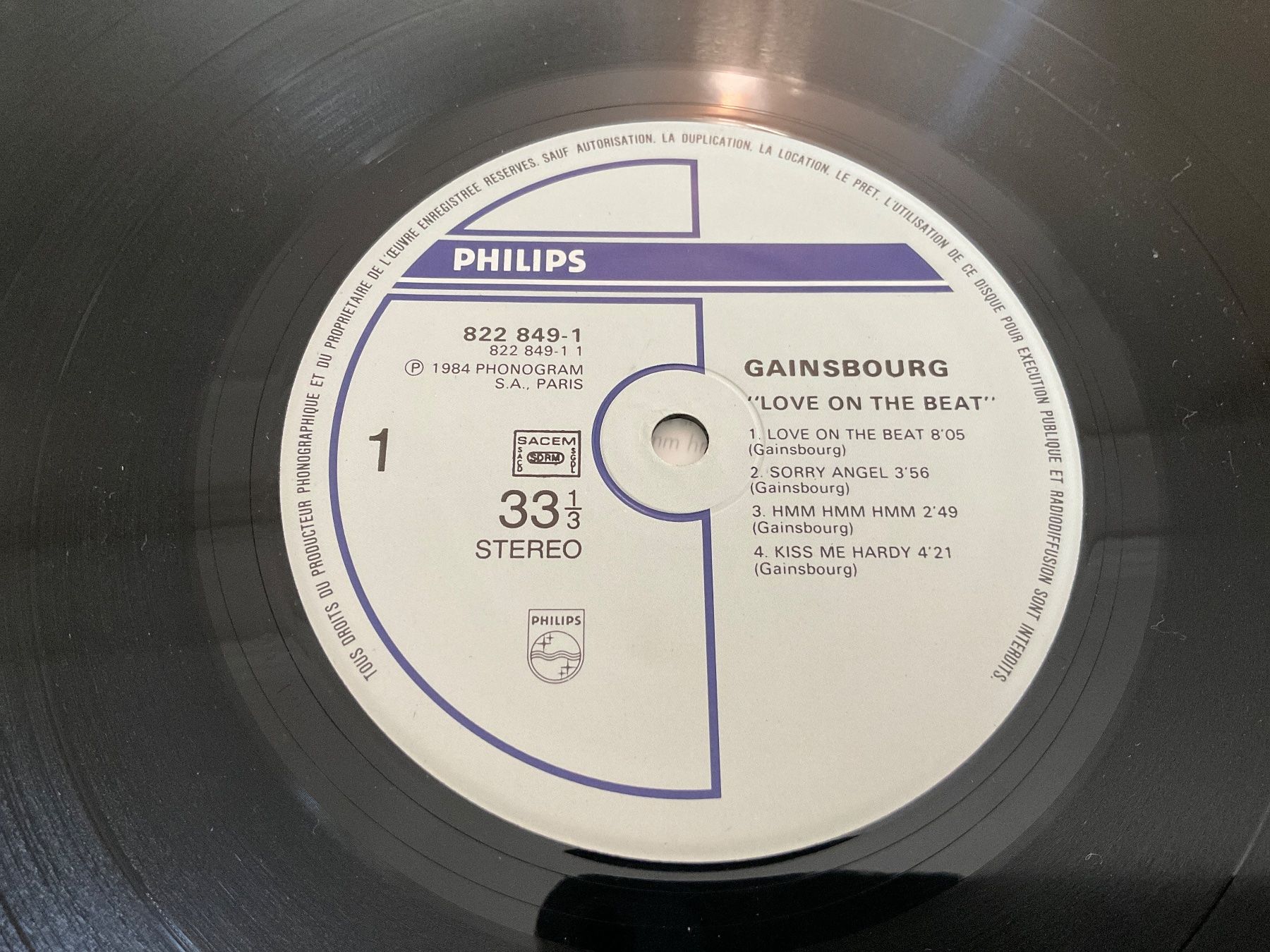 Schallplatten: Gainsbourg Love on the beat LP – Gebraucht aus Delémont von vinylfreak01 3