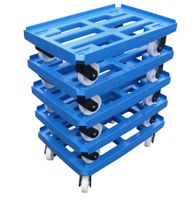 5er Pack Transportroller 600x400 Kistenroller WTR2 blau 4xLR