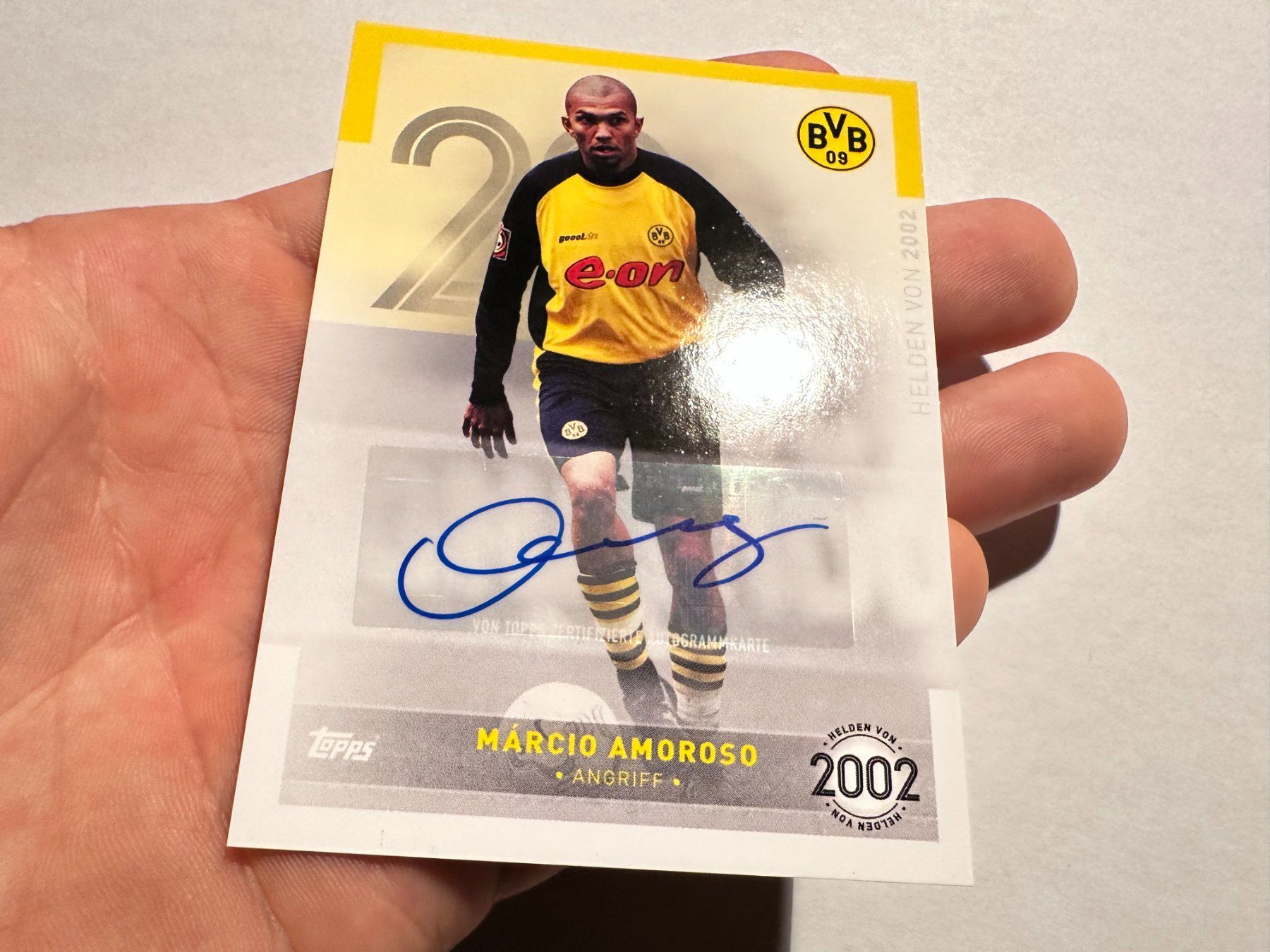 Panini Carte collezionabili: 2022 Topps BVB Set Marcio Amoroso Auto – Usato da Hagendorn venduto da Pokecollectorch 1