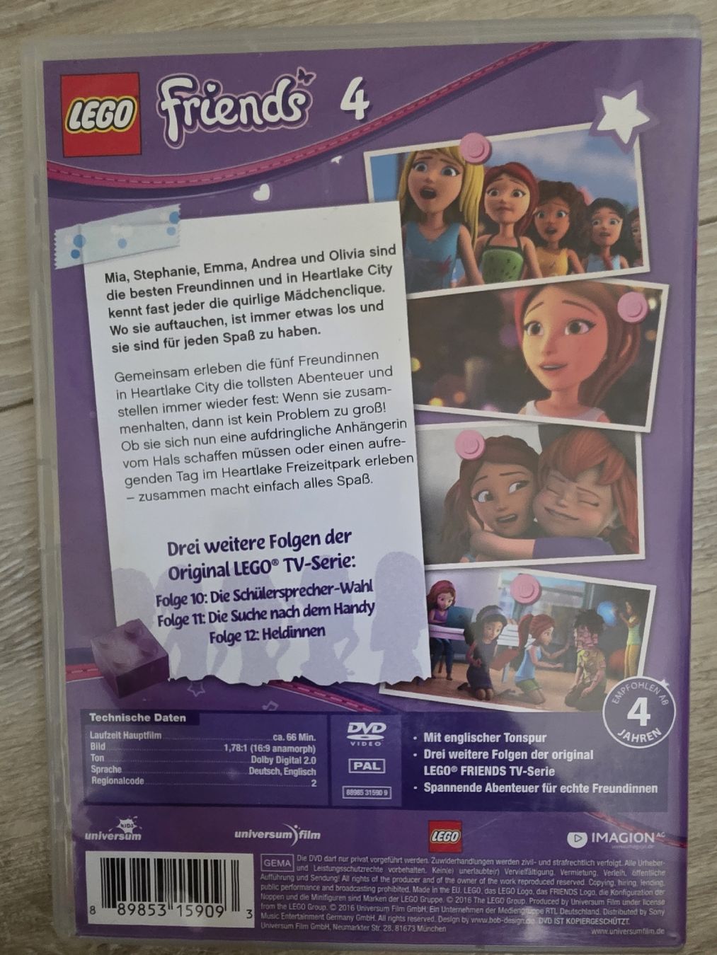 Alle DVDs: LEGO Friends 4 DVD – Gebraucht aus Wigoltingen von Zuckerfee84 1