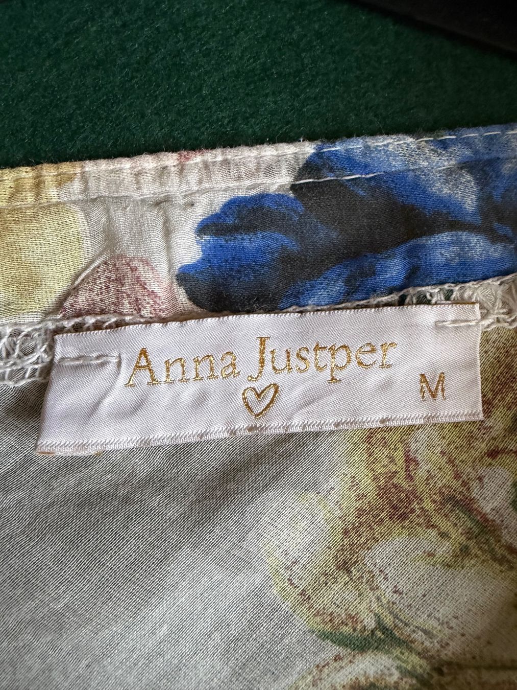Anna Justper Camicette: ANNA JUSTPER  Bluse  Größe M  20% Seide, 80% Baumwolle – Usato da Interlaken venduto da Bona55 6