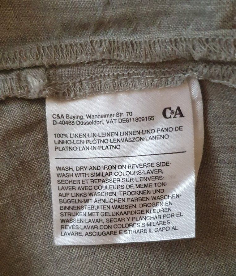 C&A Vestiti: Sommerkleid aus Leinen. Grösse 46 – Nuovo (secondo la descrizione) da Unterentfelden venduto da LookoutMt 6