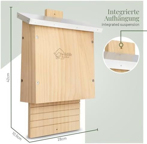 Petites maisons à oiseaux: Fledermauskasten Holz – Neuf avec emballage d'origine à Hundwil par Stallone5 5