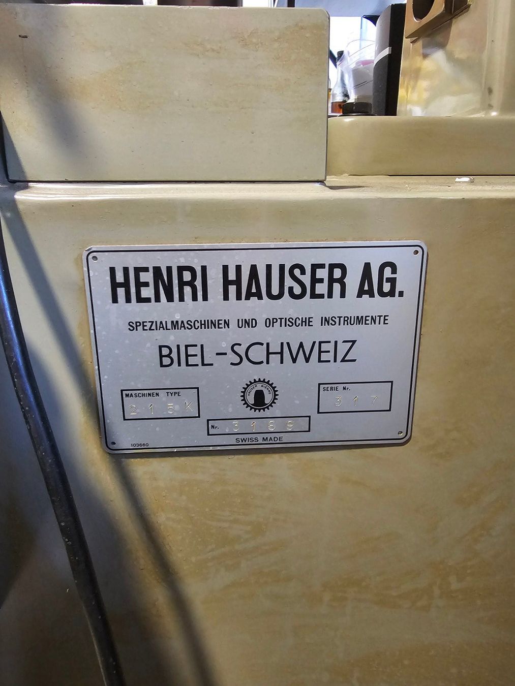 Hauser Tutte le macchine: Hauser 215K Profilprojektor – Usato da Lonay venduto da Slofstad 4