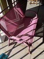 Fauteuil enfant de jardin vintage rose, parfait pour l'été !