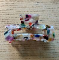 Haarklammer bunt Marmor-Optik, neu