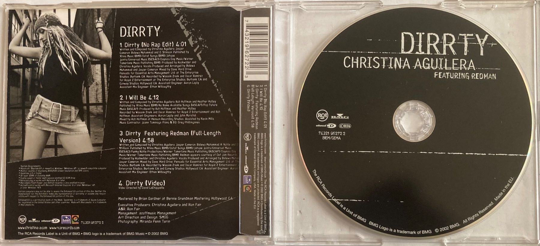 CDs: CHRISTINA AGUILERA FEATURING REDMAN - DIRRTY – D'occasion à Poliez-Pittet par Newtown-Records 1