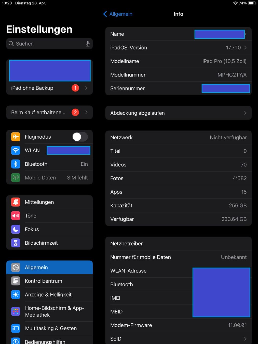 Apple Tablet PC: Apple iPad Pro 10.5 Zoll, 256GB – Usato da Uster venduto da Oldkid 2