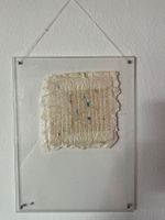 Bild auf Papier mit Farbe und Glitzer in Acrylglasrahmen