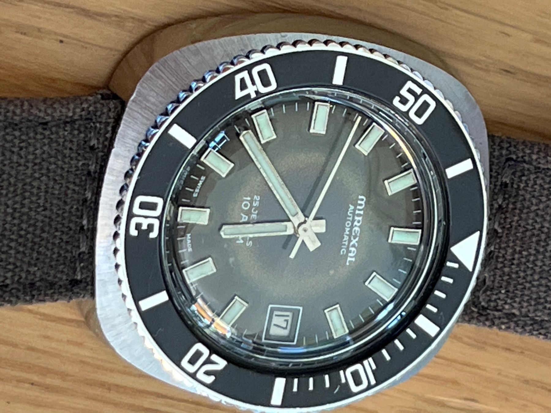 Mirexal Uhren: Vintage Mirexal Automatic Diver 25J Swiss Made – Gebraucht aus Kerzers von Moemi23 5