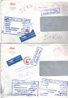 Philatelie Briefmarken 8 retour Couverts Heerbrugg China etc