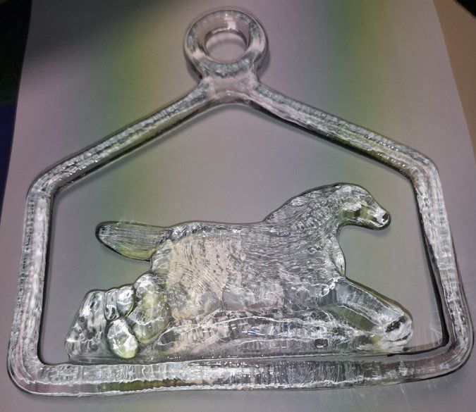 Statuette: Fensterbild.aus Glas. Pferd – Nuovo e nell'imballaggio originale da Lutzenberg venduto da Pinschi01 1