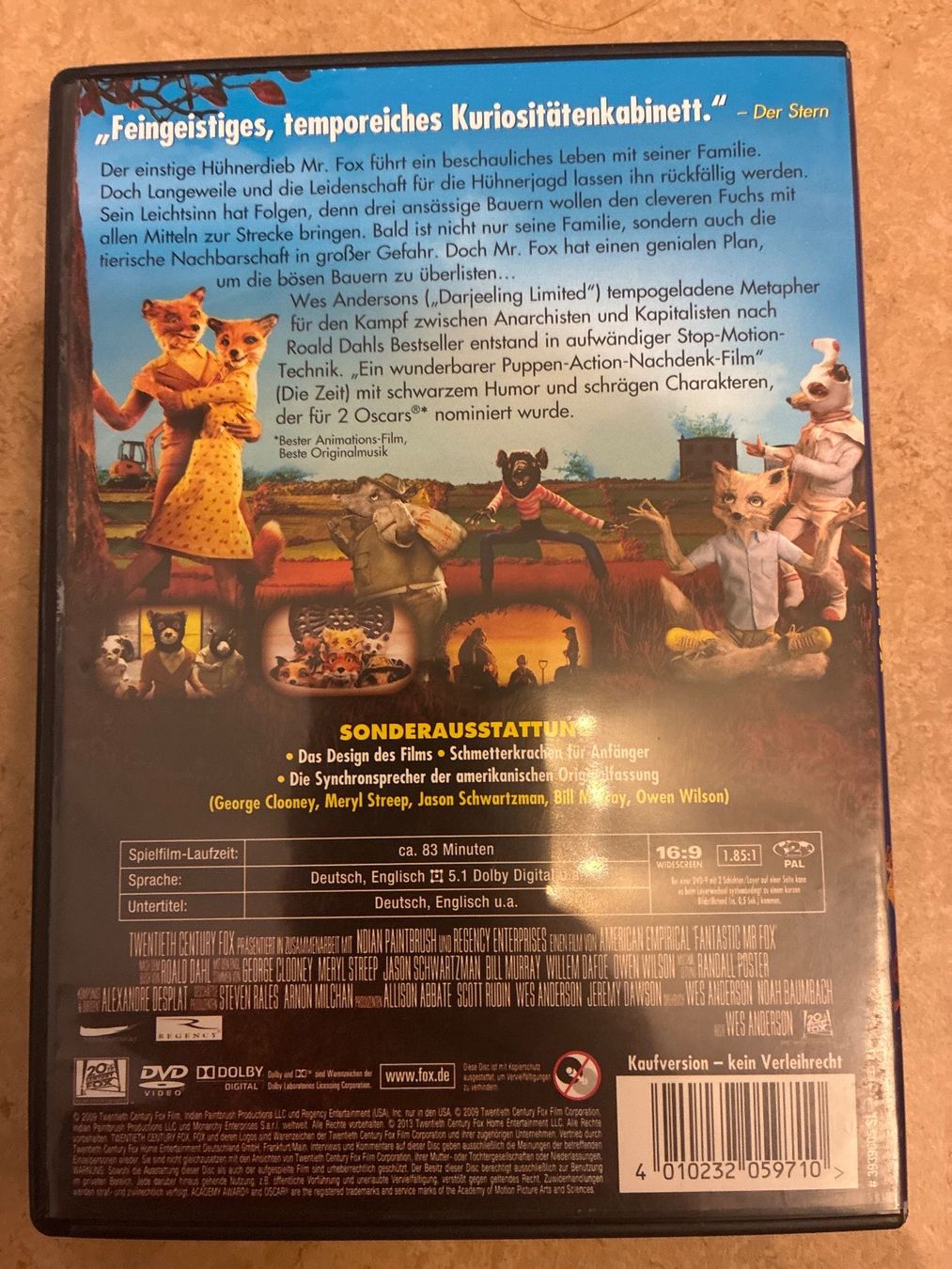 Alle DVDs: DVD- Der fantastische Mr. Fox – Gebraucht aus Guntershausen von Gloominati 1