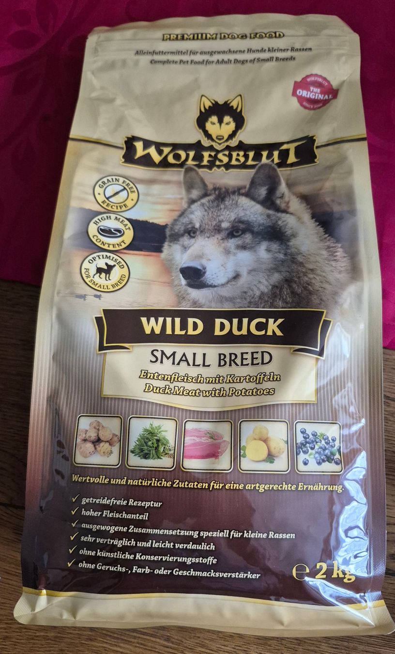 Futter: Tiernahrung Wolfsblut Wild Duck – Neu und originalverpackt aus Pieterlen von Dyui
