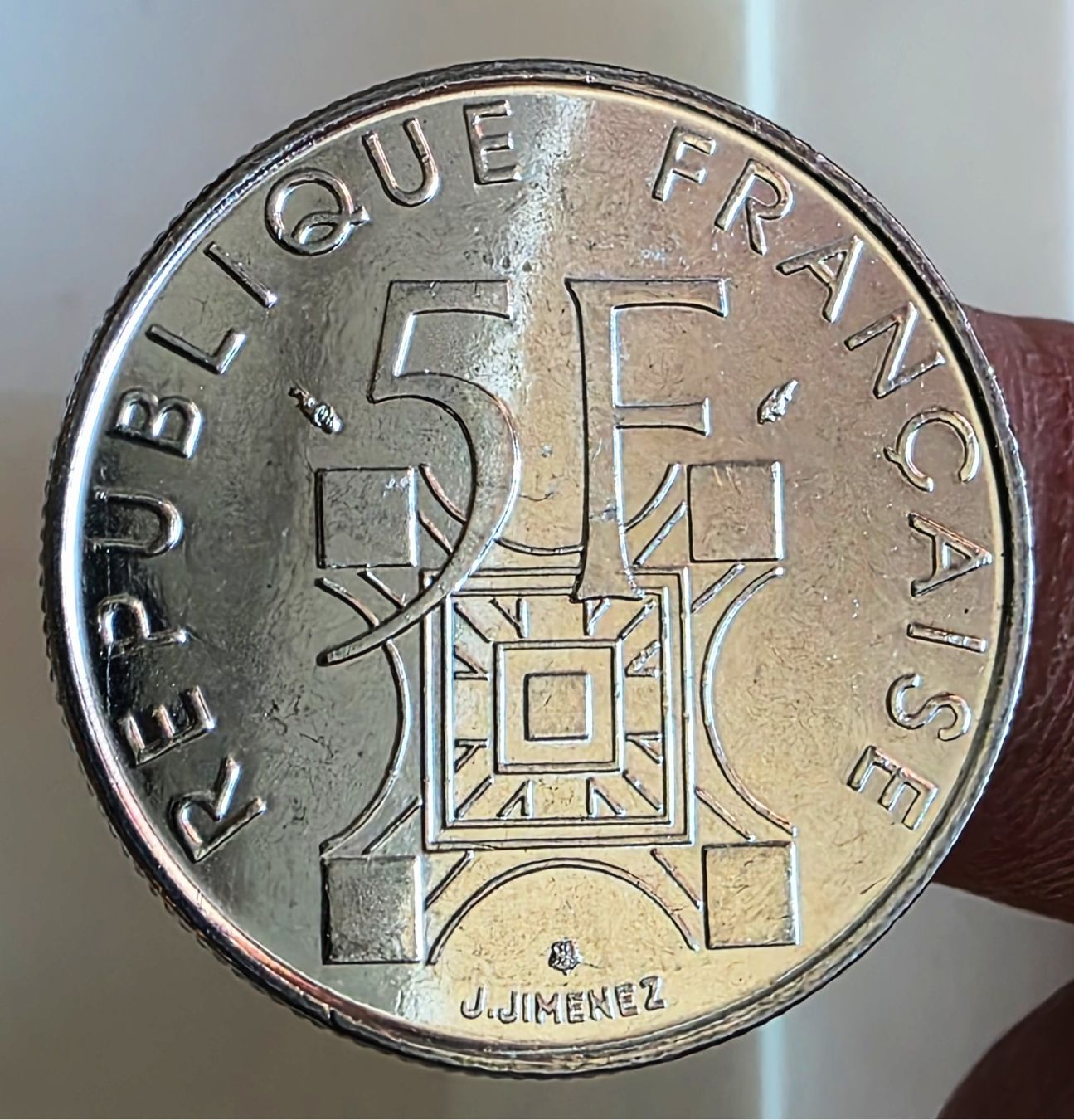Tutti le monete: FRANKREICH 5 FRANCS 1989 UNZ. – Nuovo (secondo la descrizione) da Winterthur venduto da Creso70 1