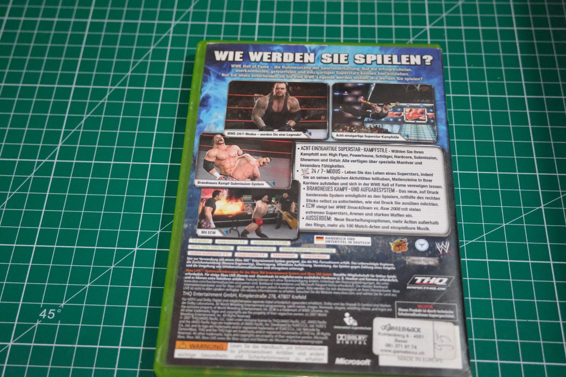 Spiele: WWE Smackdown vs Raw 2008 - Xbox 360 – Gebraucht aus Zürich von tch171 1