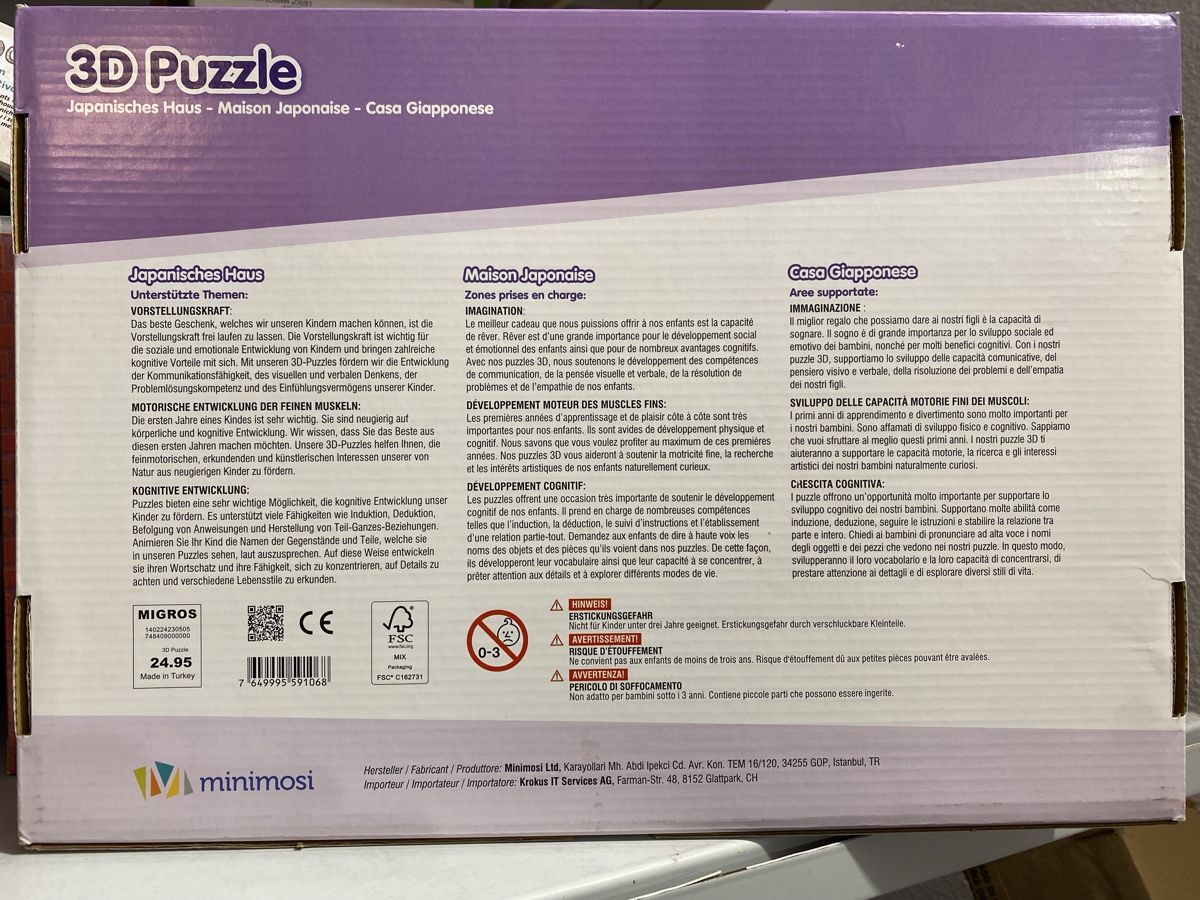 Puzzles: Puzzle 3D – Neu und originalverpackt aus Cadenazzo von ker85 1