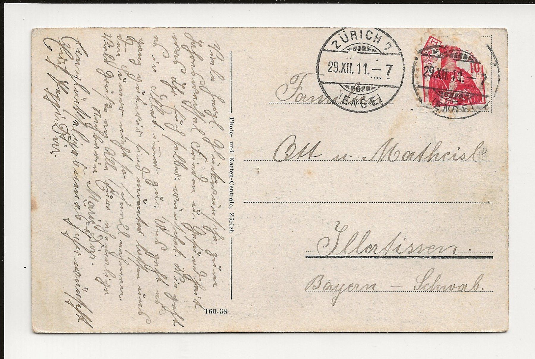 Cartoline postali: AK 1911 Zürich Limmat mit Booten – Usato da Greifensee venduto da 315WDO 1