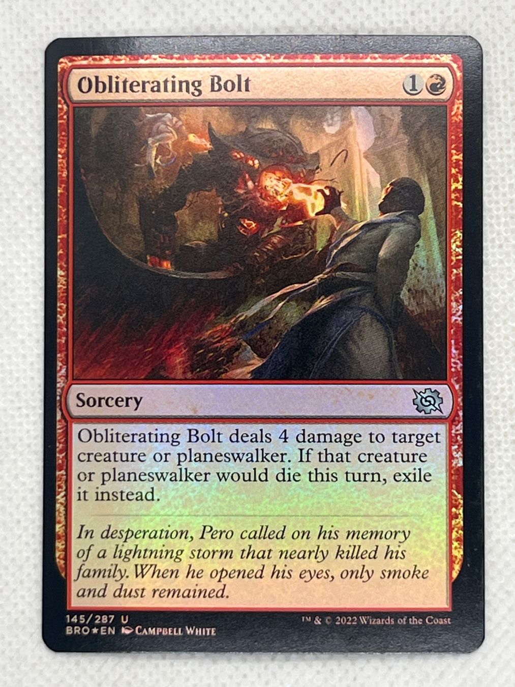Magic The Gathering Carte collezionabili: Obliterating Bolt Foil Karte – Usato da Hinterkappelen venduto da Kim1992