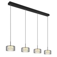 LED Pendelleuchte, Glas, 105 cm x 15 cm