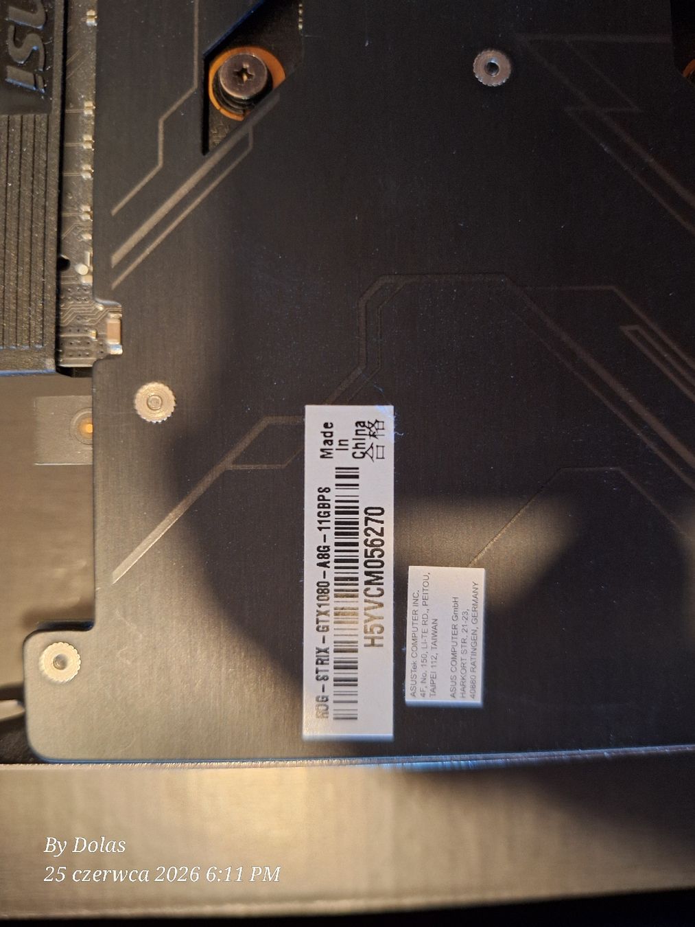 Asus Grafikkarten: Asus Rog Strix GTX 1080 A8G  – Gebraucht aus Schönenberg TG von Dolas98 4