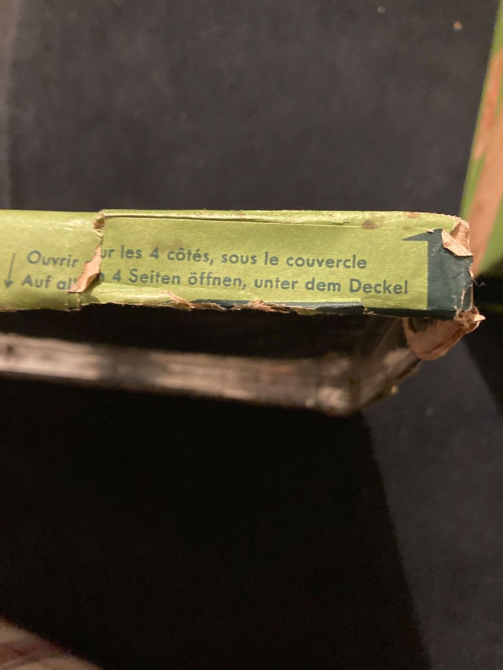 Contenitori & Simili: Oulevay Guetzlidose, Blechdose, sehr alt – Usato da Moerschwil venduto da Corsica61 6