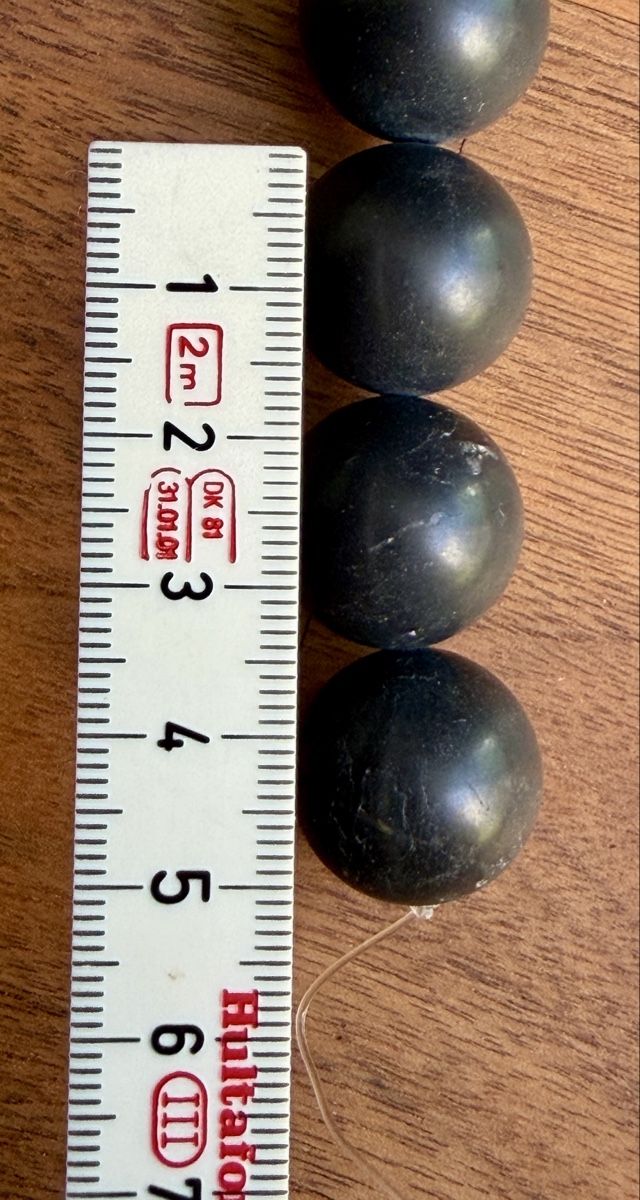 Minerali & Pietre curative: Onyx Kugeln-Strang, 20 Stück, unbenutzt – Nuovo (secondo la descrizione) da Wettswil venduto da Elsol 3